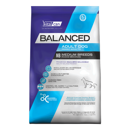 Vitalcan Balanced Adulto Raza Mediana/Grande x 20 kg